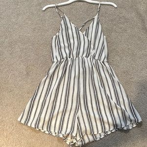 Striped romper